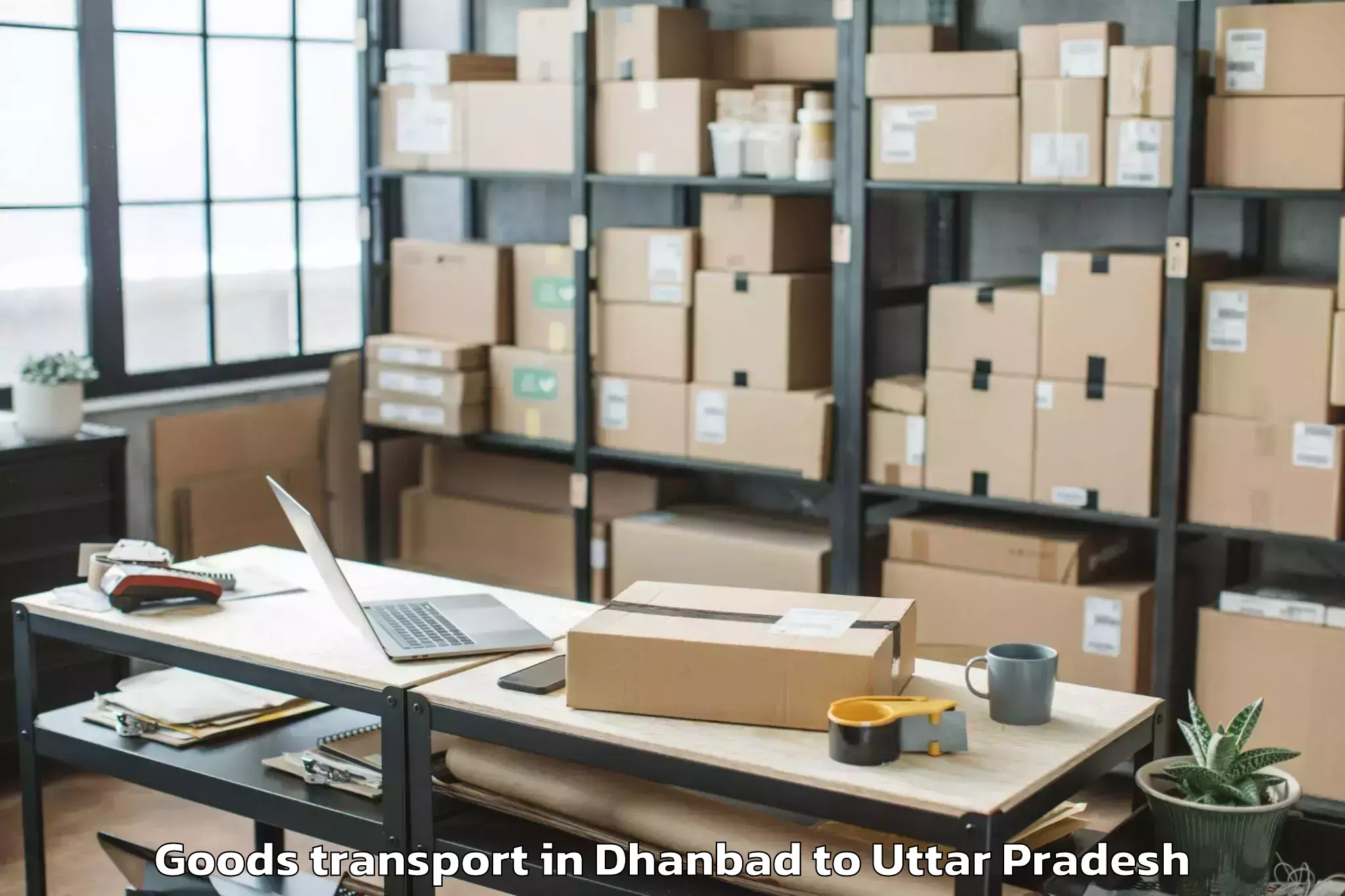 Efficient Dhanbad to Pindra Goods Transport